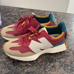 New Balance 327 Bordeaux Teal Men’s Size 7.5 Cordura